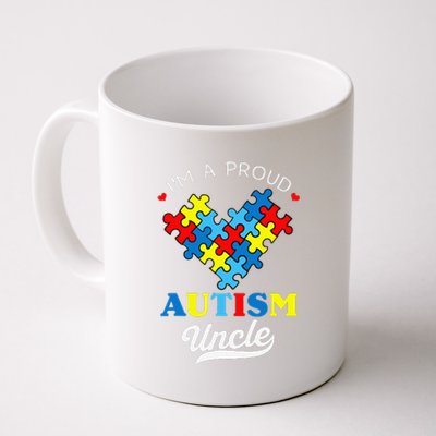 I'm A Proud Autism Uncle Autism Awareness Autistic Nephew Coffee Mug