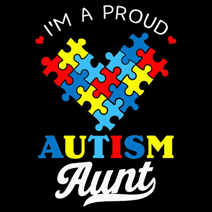 I'm A Proud Autism Aunt Autism Awareness Heart Niece Nephew Cooling Performance Crew T-Shirt