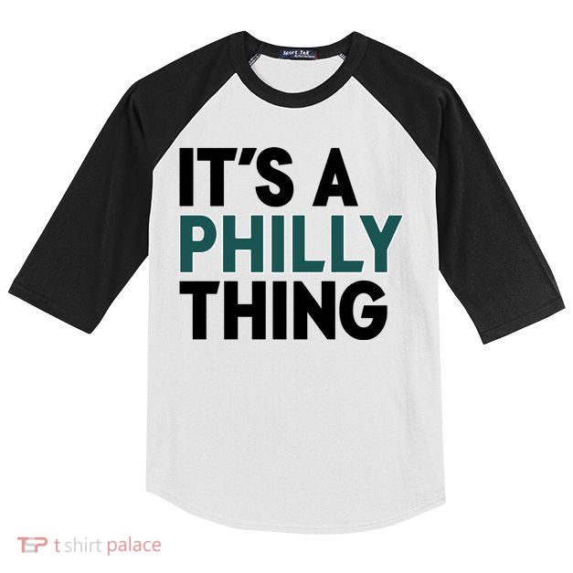 It's A Philly Thing Philadelphia Football Fan Kids Colorblock Raglan Jersey