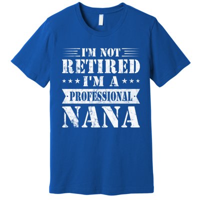 Im A Professional Nana Funny Mothers Day Retired Grandma Gift Premium T-Shirt