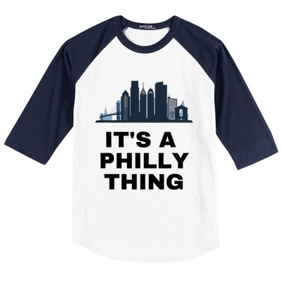 It's A Philly Thing White Baseball Sleeve Shirt