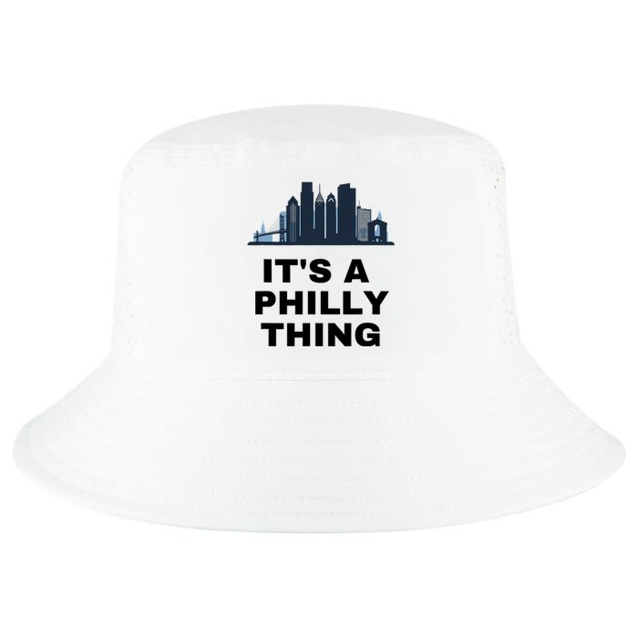 It's A Philly Thing White Cool Comfort Performance Bucket Hat