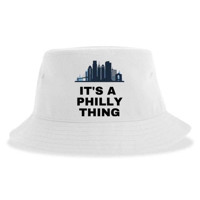 It's A Philly Thing White Sustainable Bucket Hat