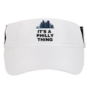 It's A Philly Thing White Adult Drive Performance Visor