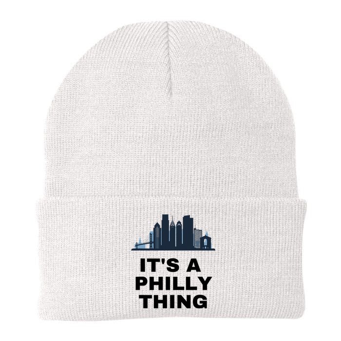 It's A Philly Thing White Knit Cap Winter Beanie