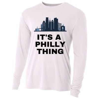 It's A Philly Thing White Cooling Performance Long Sleeve Crew