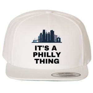 It's A Philly Thing White Wool Snapback Cap