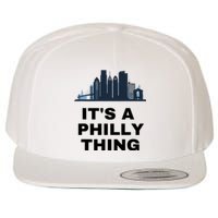 It's A Philly Thing White Wool Snapback Cap