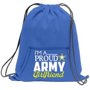 I'm A Proud Army Friend Design Military Friend Gift Sweatshirt Cinch Pack Bag