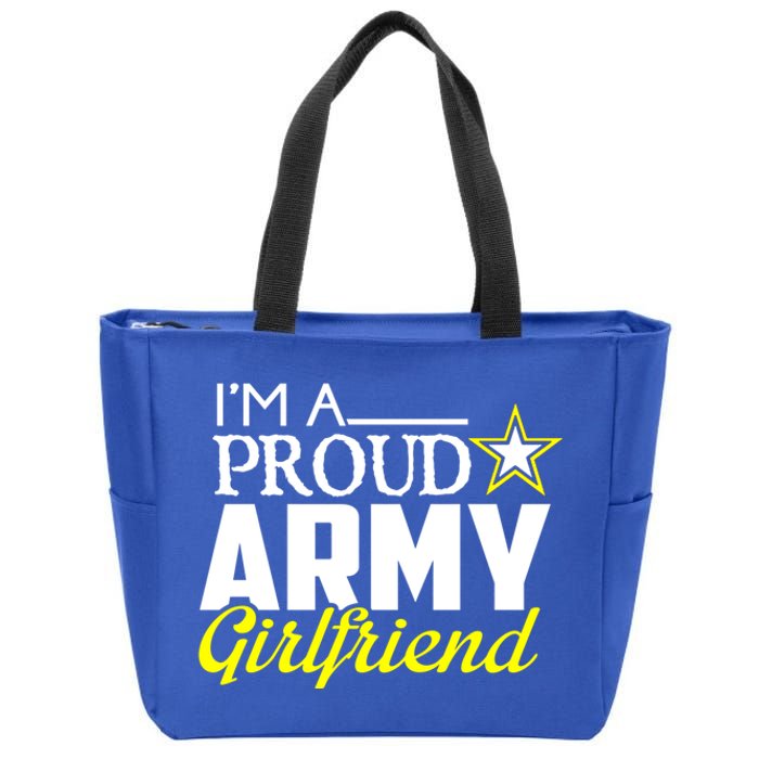 I'm A Proud Army Friend Design Military Friend Gift Zip Tote Bag