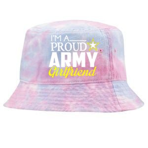 I'm A Proud Army Friend Design Military Friend Gift Tie-Dyed Bucket Hat