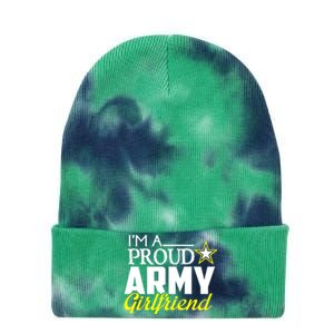 I'm A Proud Army Friend Design Military Friend Gift Tie Dye 12in Knit Beanie