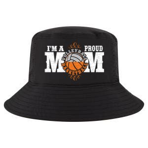 I'm a Proud Basketball Volleyball Mom - Combined Sports Cool Comfort Performance Bucket Hat