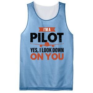 Im A Pilot Funny Dad Graphic For Father’s Day Gift Mesh Reversible Basketball Jersey Tank