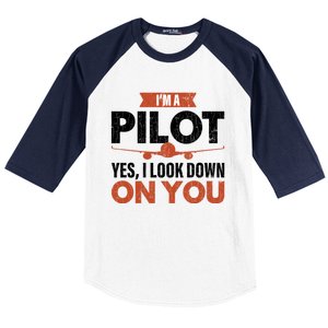 Im A Pilot Funny Dad Graphic For Father’s Day Gift Baseball Sleeve Shirt