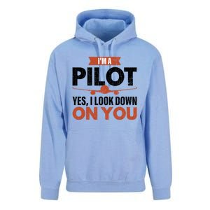 Im A Pilot Funny Dad Graphic For Father’s Day Gift Unisex Surf Hoodie