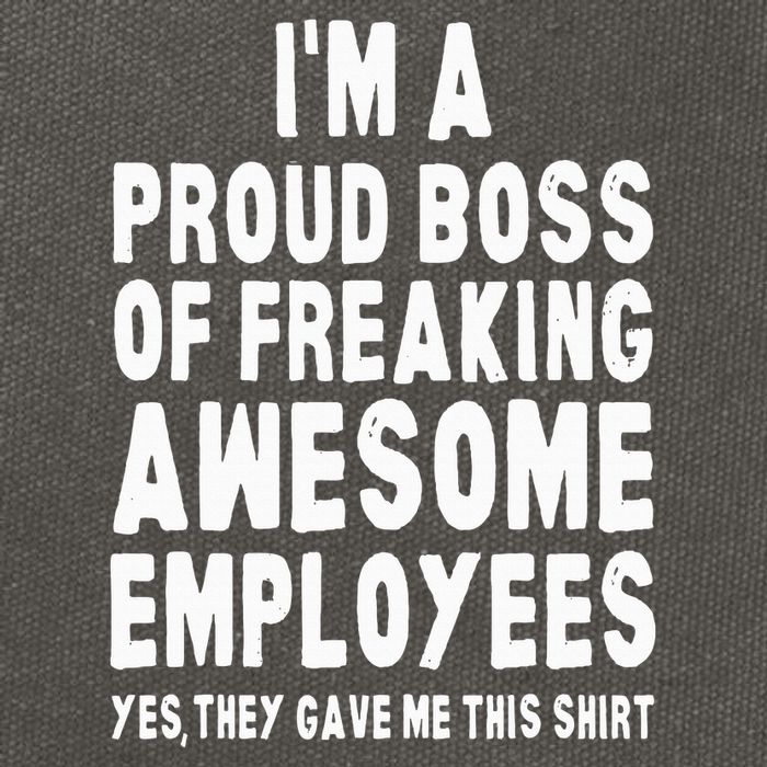 I'm A Proud Boss Of Freaking Awesome Employees Cotton Canvas Backpack