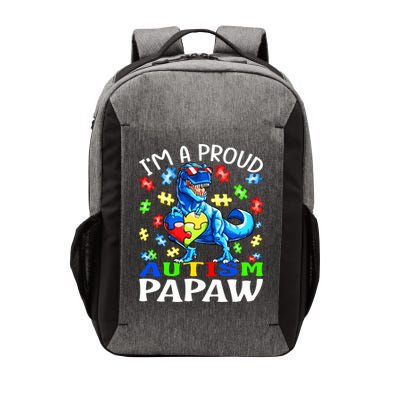 I'm A Proud Autism Papaw Dinosaur Gift Vector Backpack