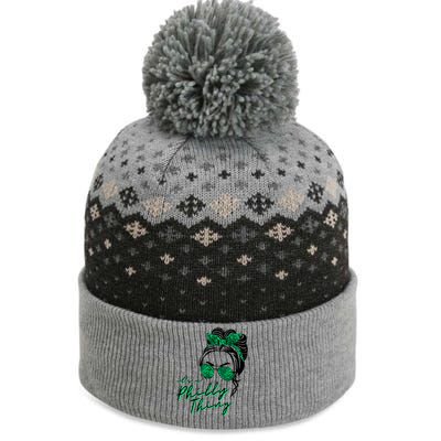 IT'S A PHILLY THING | Its A Philadelphia Thing | It's A Philly Thing Girl Bun The Baniff Cuffed Pom Beanie