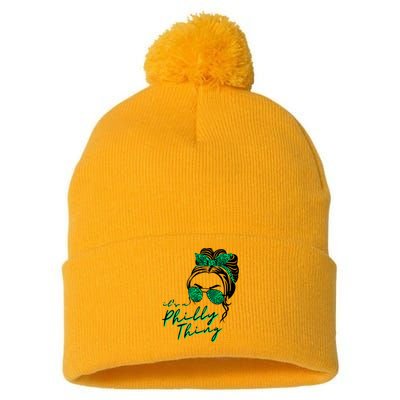 IT'S A PHILLY THING | Its A Philadelphia Thing | It's A Philly Thing Girl Bun Pom Pom 12in Knit Beanie