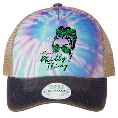 IT'S A PHILLY THING | Its A Philadelphia Thing | It's A Philly Thing Girl Bun Legacy Tie Dye Trucker Hat