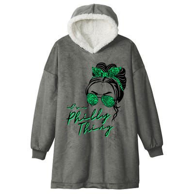 IT'S A PHILLY THING | Its A Philadelphia Thing | It's A Philly Thing Girl Bun Hooded Wearable Blanket