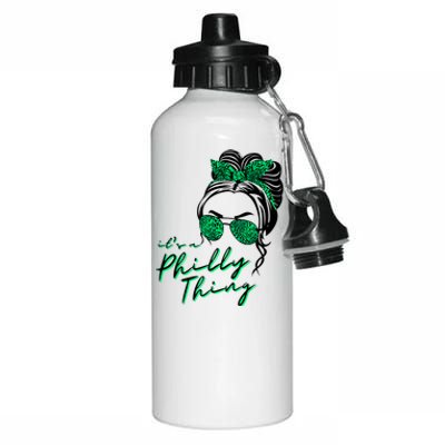 IT'S A PHILLY THING | Its A Philadelphia Thing | It's A Philly Thing Girl Bun Aluminum Water Bottle