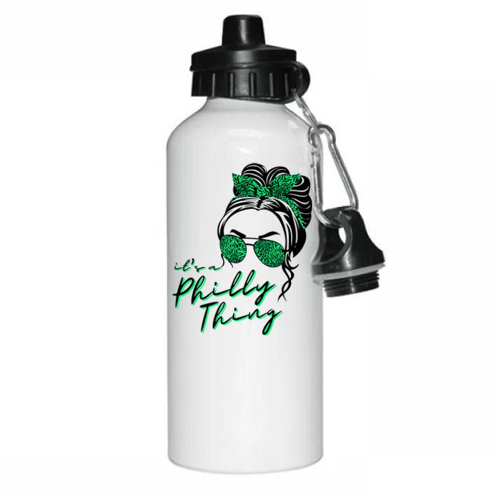 IT'S A PHILLY THING | Its A Philadelphia Thing | It's A Philly Thing Girl Bun Aluminum Water Bottle