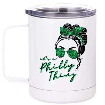 IT'S A PHILLY THING | Its A Philadelphia Thing | It's A Philly Thing Girl Bun 12 oz Stainless Steel Tumbler Cup