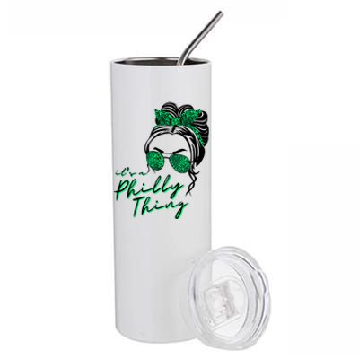 IT'S A PHILLY THING | Its A Philadelphia Thing | It's A Philly Thing Girl Bun Stainless Steel Tumbler