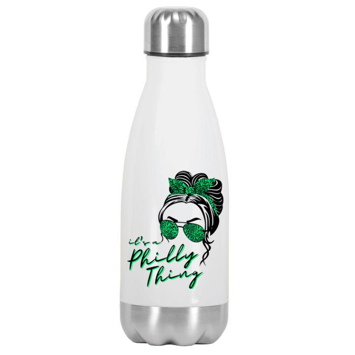 IT'S A PHILLY THING | Its A Philadelphia Thing | It's A Philly Thing Girl Bun Stainless Steel Insulated Water Bottle