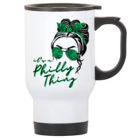 IT'S A PHILLY THING | Its A Philadelphia Thing | It's A Philly Thing Girl Bun Stainless Steel Travel Mug