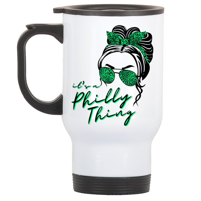 IT'S A PHILLY THING | Its A Philadelphia Thing | It's A Philly Thing Girl Bun Stainless Steel Travel Mug