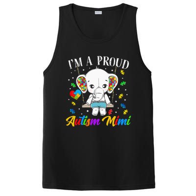 I'm A Proud Autism Mimi Cute Elephant Puzzle Piece PosiCharge Competitor Tank