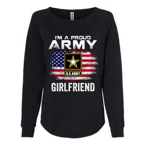 I'm A Proud Army Friend With American Flag Veteran Gift Womens California Wash Sweatshirt