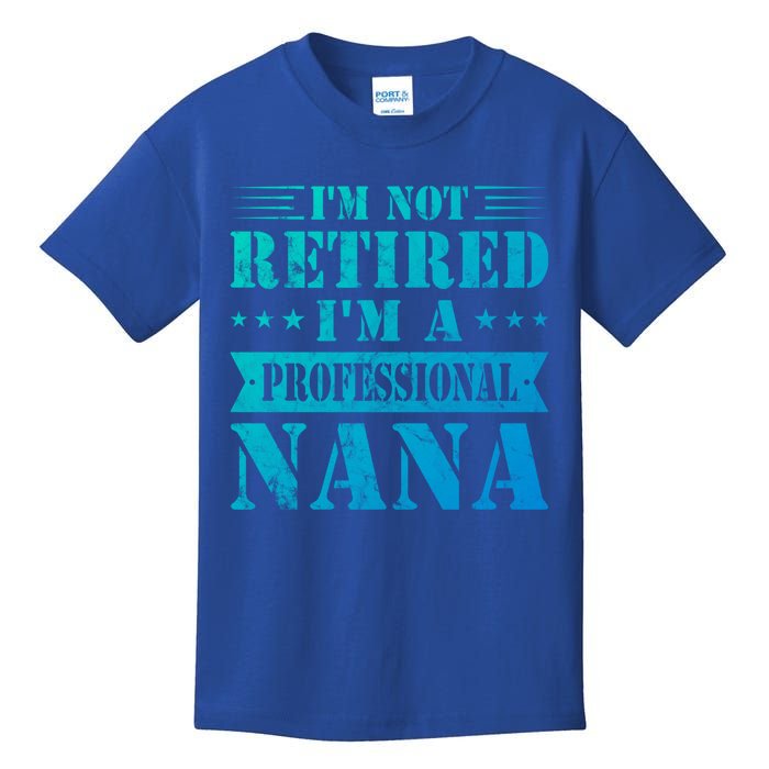 Im A Professional Nana Funny Mothers Day Retired Grandma Gift Kids T-Shirt