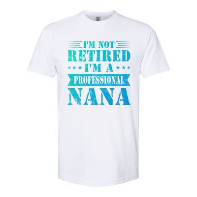 Im A Professional Nana Funny Mothers Day Retired Grandma Gift Softstyle CVC T-Shirt