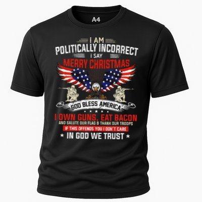 I Am Politically Incorrect God Bless American Christ Eagle Performance Shirt