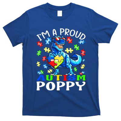 I'm A Proud Autism Poppy Dinosaur Gift T-Shirt