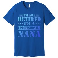 Im A Professional Nana Funny Mothers Day Retired Grandma Gift Premium T-Shirt