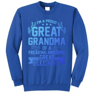 Im A Proud Grandma Of A Grandson Grandson Gift Sweatshirt