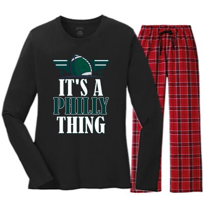 It's A Philly Thing Its A Philly Thing Philadelphia Football Women's Long Sleeve Flannel Pajama Set 