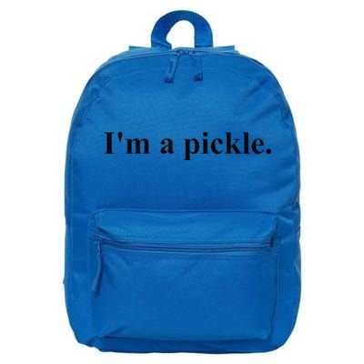 Im A Pickle Halloween Pickle Costume 16 in Basic Backpack