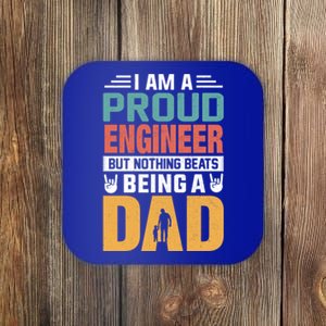 Im A Proud Engineer Being A Dad Funny Fathers Gift Coaster