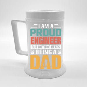 Im A Proud Engineer Being A Dad Funny Fathers Gift Beer Stein