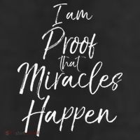 I Am Proof That Miracles Happen Fun Cute Christian Cool Comfort Performance Bucket Hat