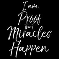 I Am Proof That Miracles Happen Fun Cute Christian Impact Tech Backpack