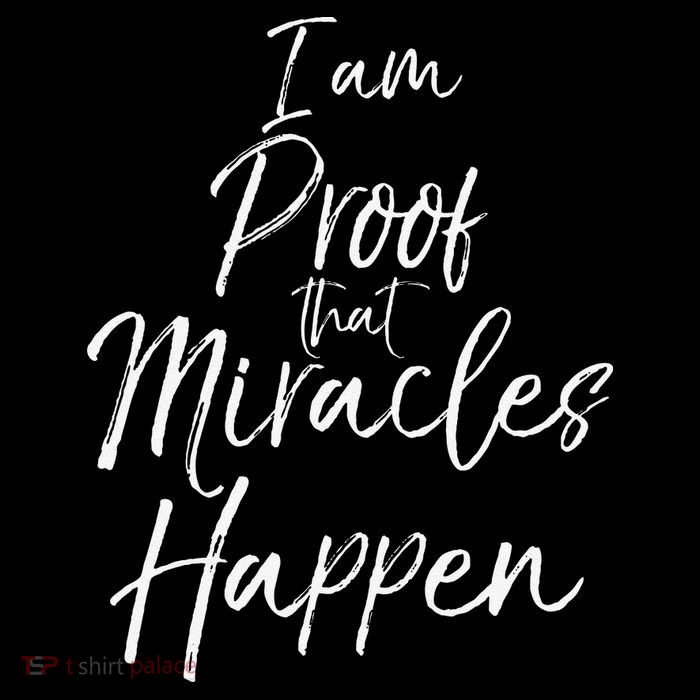 I Am Proof That Miracles Happen Fun Cute Christian 16 in Basic Backpack