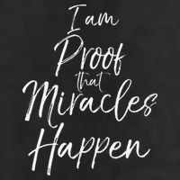 I Am Proof That Miracles Happen Fun Cute Christian 25L Jumbo Tote