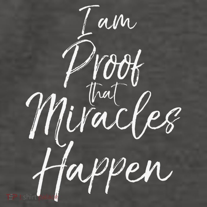 I Am Proof That Miracles Happen Fun Cute Christian Vector Backpack